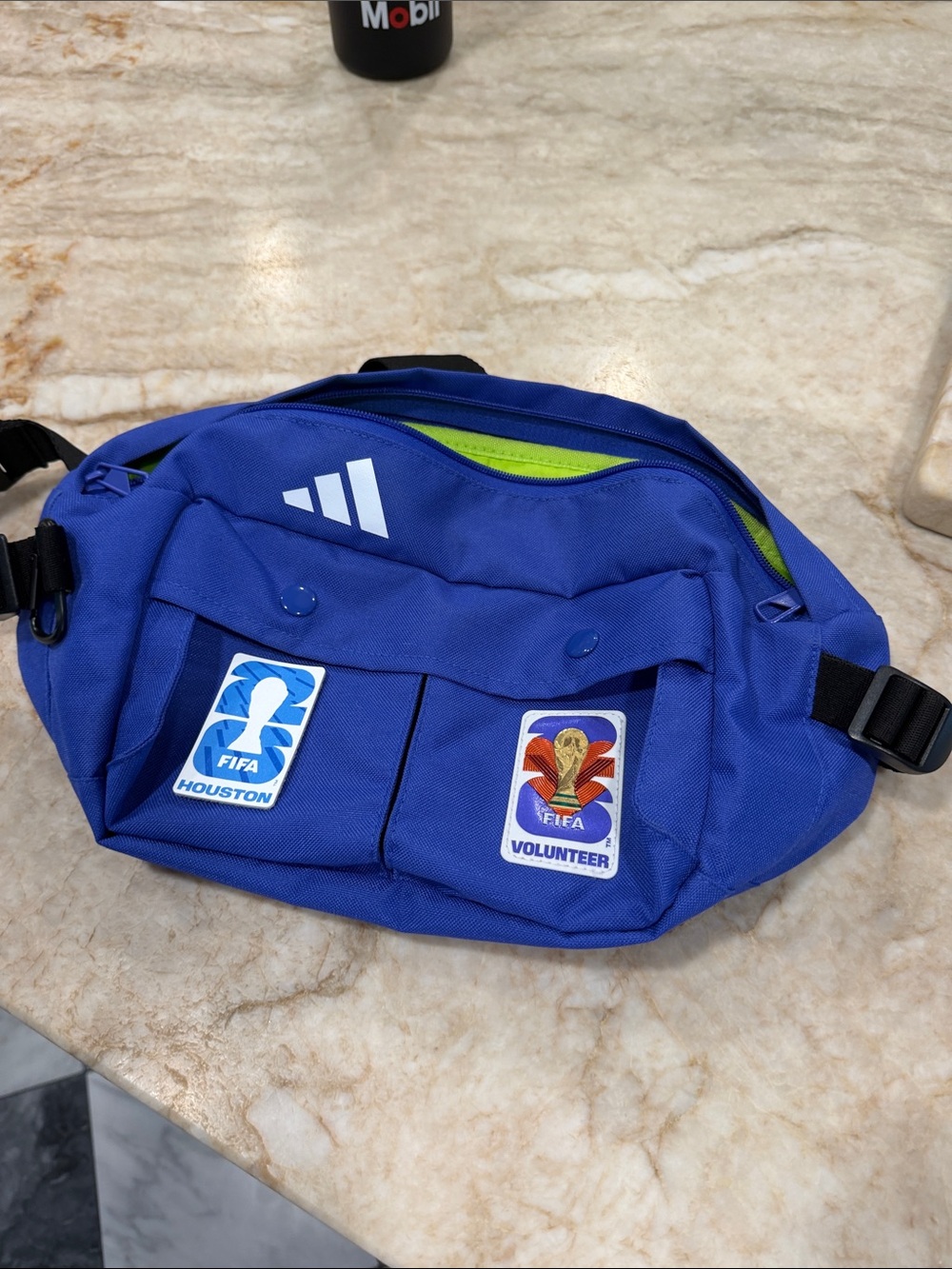 adidas Royal Blue Waist Pack with FIFA Volunteer Patches